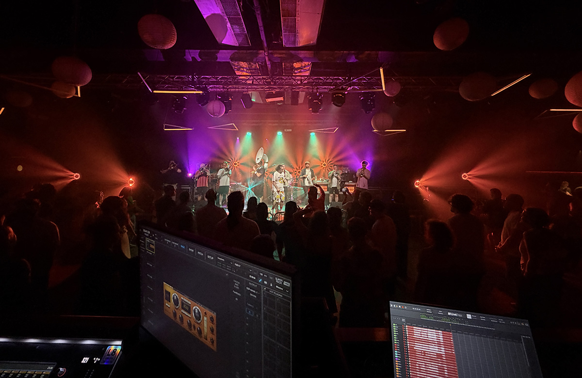 ściana LED koncert